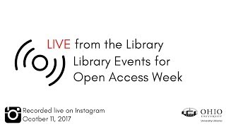 Library Events for Open Access Week 2017
