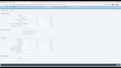 SAP S/4HANA Post Inventory Count