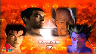 Kazuya & Jin Arcade Mode Playthrough | Tekken Tag Gameplay 