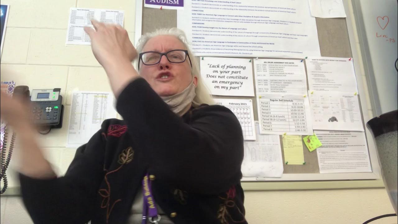 Clearing the field (ASL Alliteration poem) YouTube