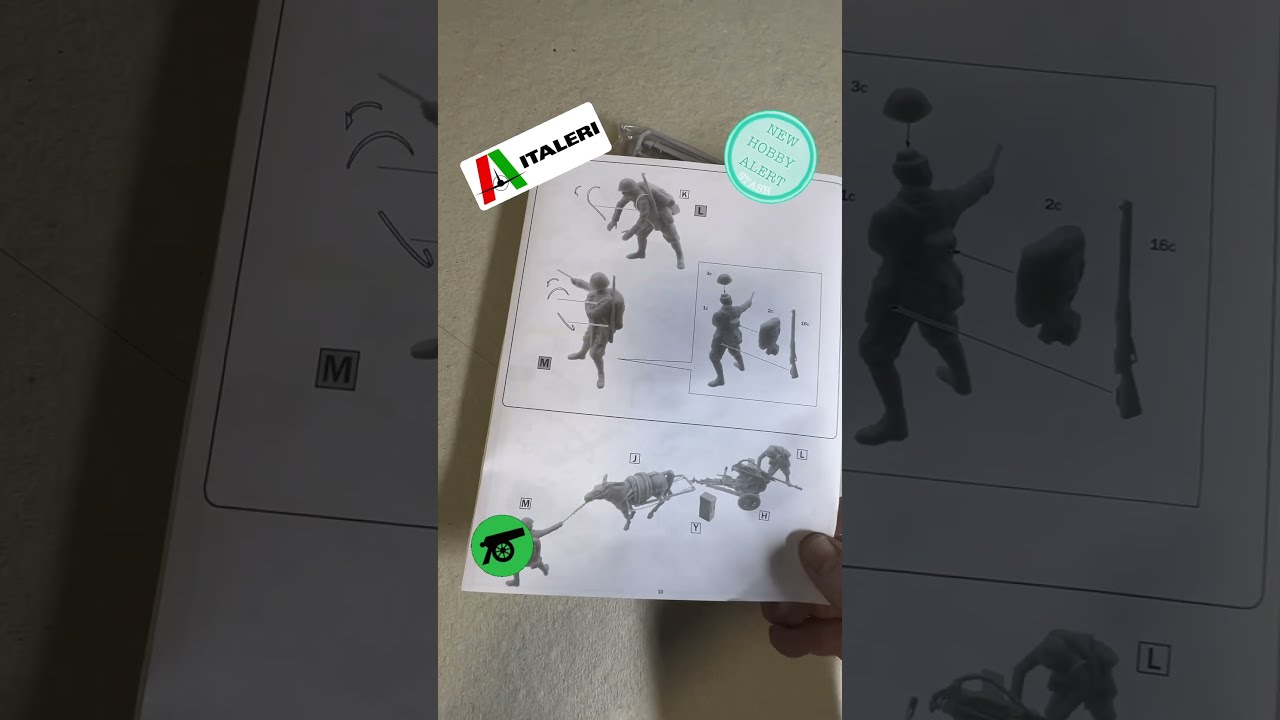 Italeri 1:35 Scale Horse Drawn Breda 20/65 Gun With Crew - Detailed Military Model Kit