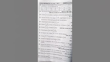 degree semester 5  MATHS 6A  paper chapter 4 numerical methods important questions