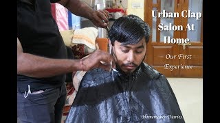 Urban Clap Hair Cut At Home Experience | Homemaker Diaries - YouTube