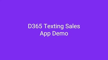 Boost Sales with SMS: A D365 Sales Demo