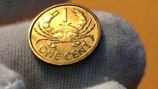 Держи Краба 1 цент 2004 Сейшелы