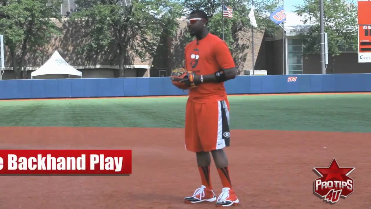 Fielding Tips The Backhand Play with Brandon Phillips YouTube