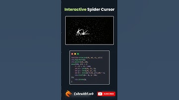 Interactive Spider Cursor For Website #shorts #viral #trending #CodewithLord