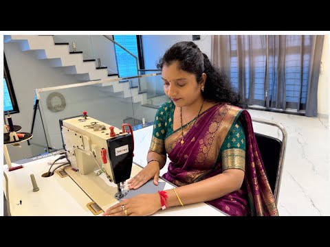 Very beautiful saree blouse back neck design cutting and stitching video New