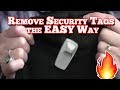 Remove Security Tags from Clothing - the Easy Way