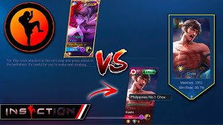 iNSECTiON VS TOP 1 MMR BOOSTER PHILIPPINES CHOU ! | MLBB