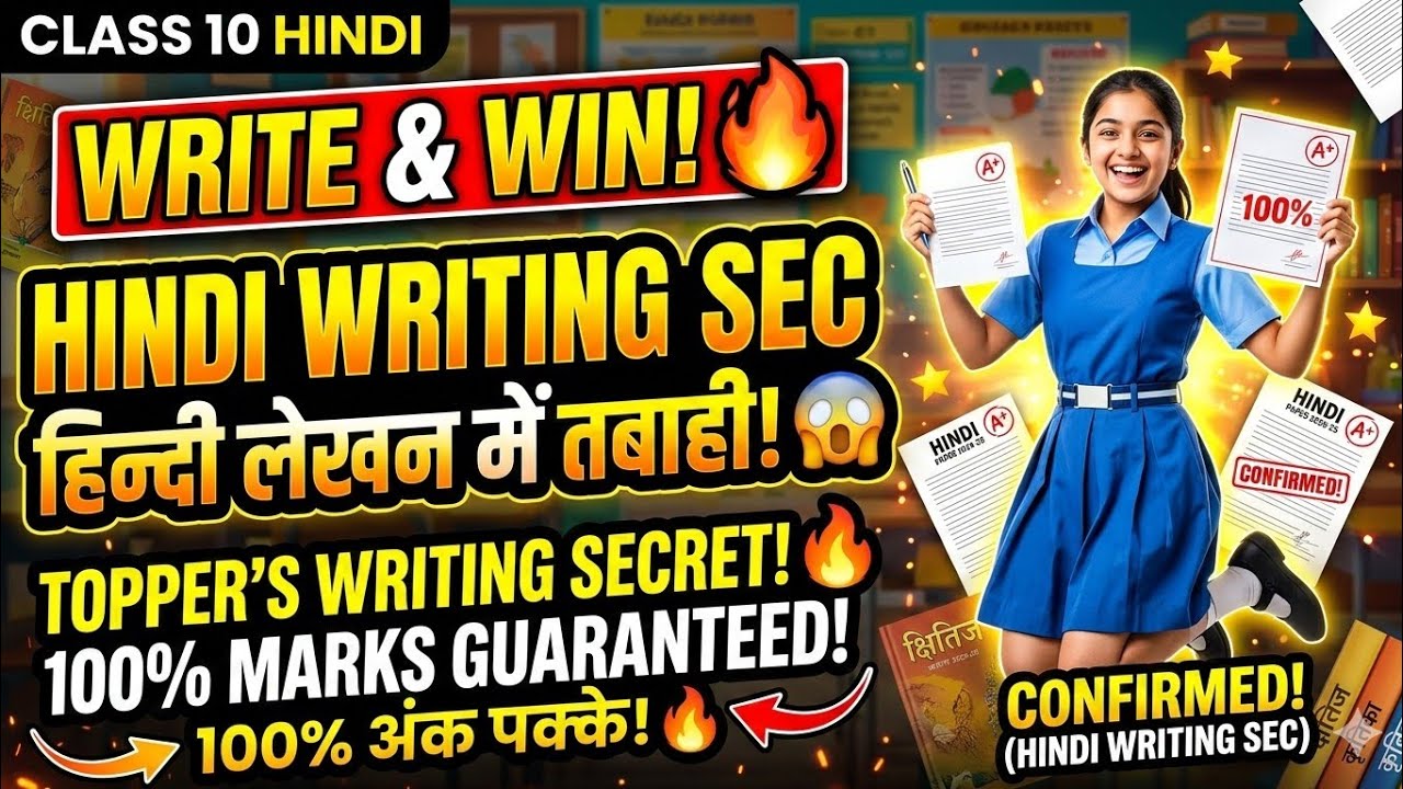Class 10th Hindi Writing Section