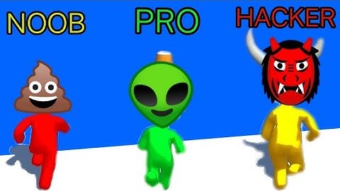 NOOB vs PRO vs HACKER in Color Run Stickman 3D
