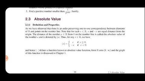 | 11th Standard I Exercise 2.2 | Introduction | Absolute value |