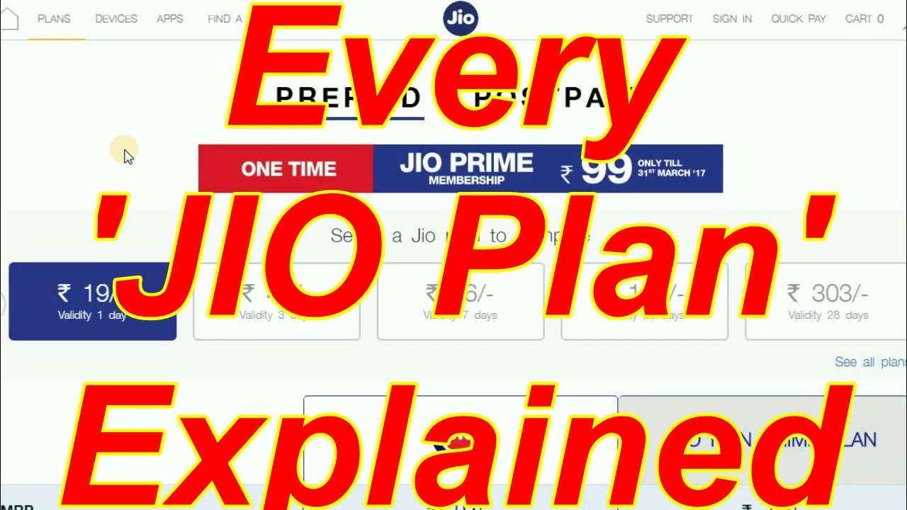 All about NEW 'JIO PRIME PLANS': Watch before you DECIDE