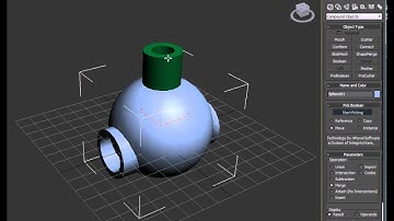 Autodesk 3DS Max 2010 How to use ProBoolean addition tutorial.avi