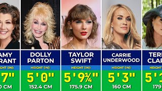 Heights of Best Female Country Singers Of All Time | Tallest and Shortest Female Country Singers