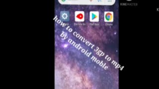 How to convert 3gp(mp3) to mp4 by android phone