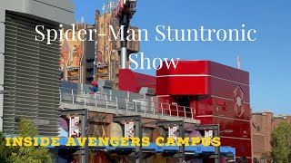 Spider-Man &quot;Stuntronic&quot; show at Avengers Campus #spiderman #avengerscampus