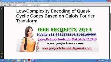 Low Complexity Encoding of Quasi Cyclic Codes Based on Galois Fourier Transform