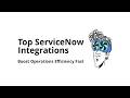 Which integrations make ServiceNow (overview) more powerful for operations teams?