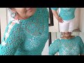 Blusa a crochet Elegante y Ligera/muy fácil #blusasnorma #crochet