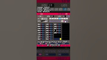 Jamming in Pico-8 #gaming #music #pico8 #shorts