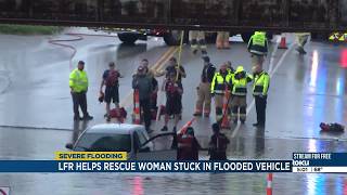 LFR helps woman stuck in flooded SUV, flooded snags traffic on 84th Street - 5pm Report