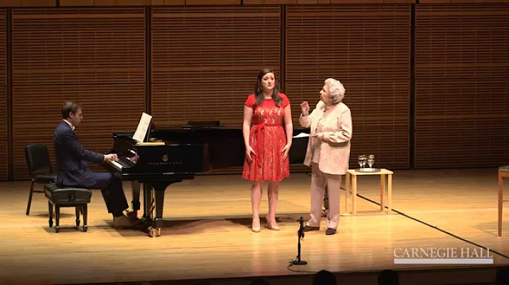 Carnegie Hall Vocal Master Class: Mahler's "Wo die...