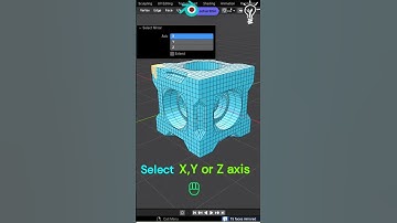 Blender tips: Select Mirror #3d #blender #blendertutorial #shorts #blendertips #learning