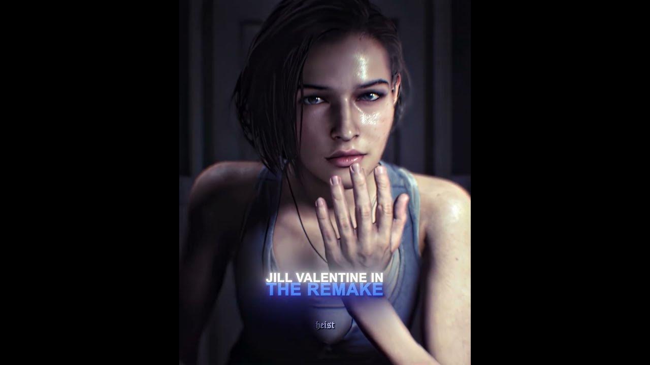 Jill Valentine ORIGINAL vs REMAKE ✨ [4K] | Resident Evil 3 #shorts