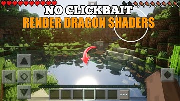 RENDER DRAGON SHADERS FOR MINECRAFT POCKET EDITION || 1.18.30 SHADERS