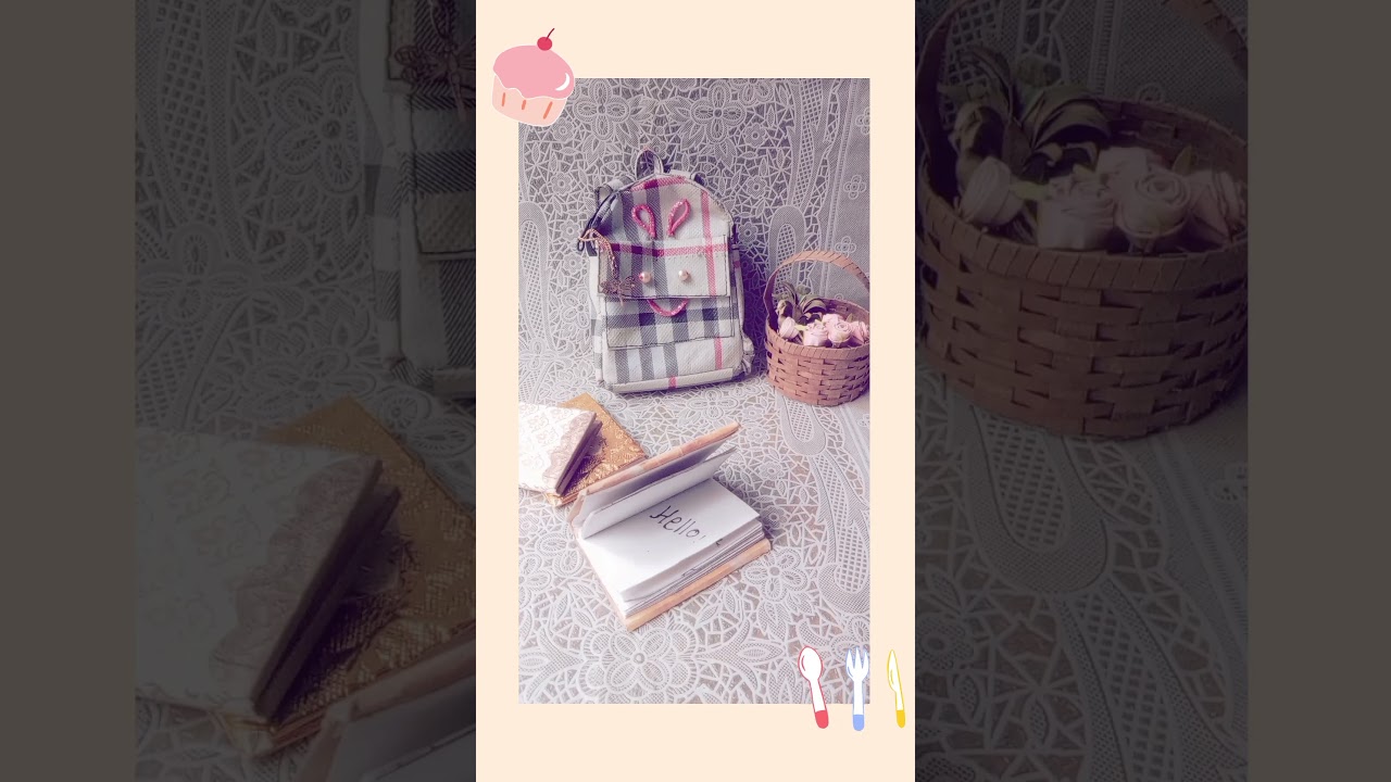 DIY Mini Doll Backpack sewing pattern 💌💗