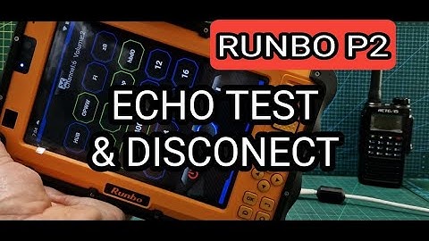 RUNBO P2 / E81 - ECHO/PARROT TEST & DISCONNECT-UNLINK, DMR, OPENSPOT