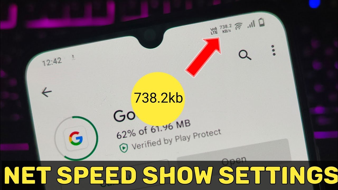 Samsung M13 Internet speed meter settings | How to enable speed meter in Samsung m13