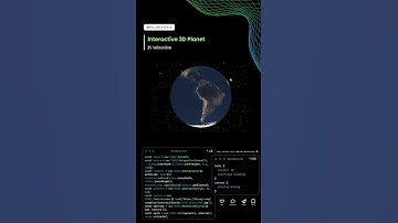 SPIN a 3D Earth with your Mouse! 🌍 (NASA Textures | Three.js) #shorts #webdesign #threejs