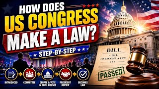 How a Bill Becomes a Law in America | U.S. Congress Explained🇺🇸 #usa #law #trending #us 