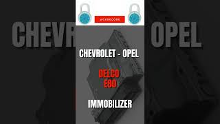 Delco E80 Immo Virgin Chevrolet - Opel
