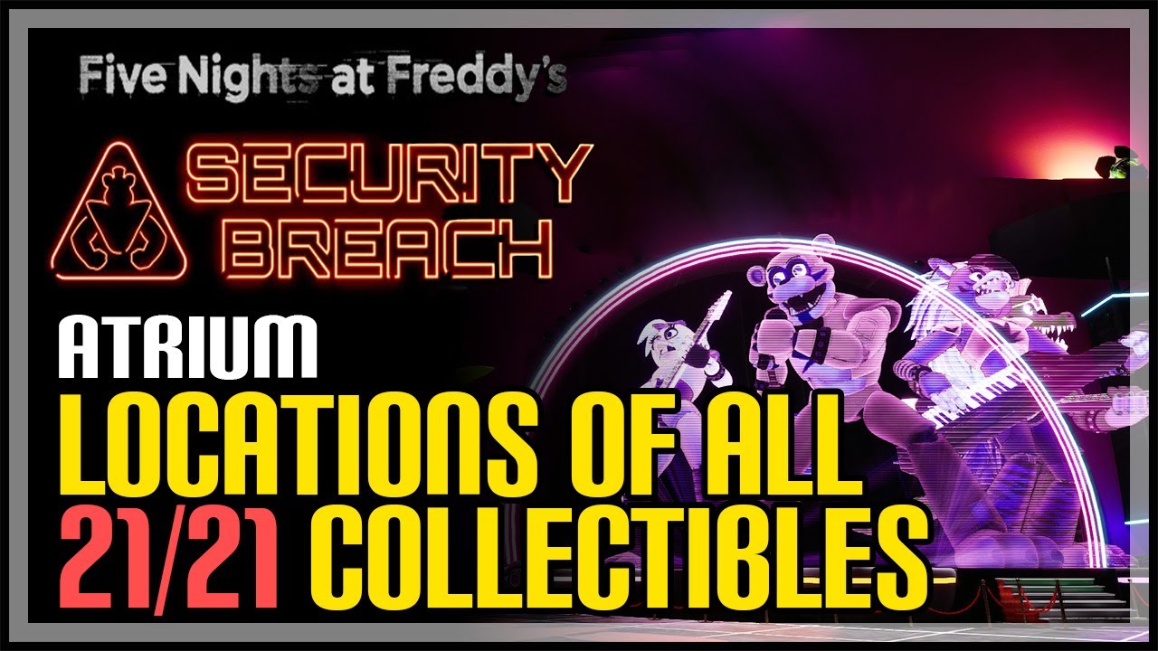 All Atrium Collectibles FNAF Security Breach YouTube