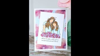 Unity Quick Tip: Watercolor and Pattern Paper Combo