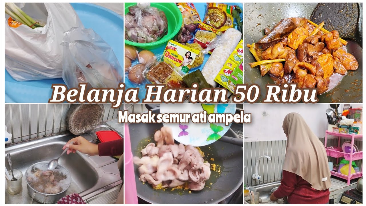 Belanja Hemat 50 Ribu | Kegiatan Harian IRT | Masak Satu Menu Harian