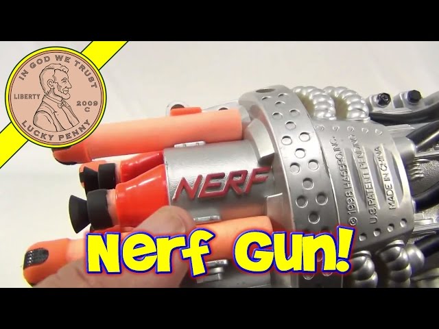 Lightnin' Blitz Airjet Powered Nerf Blaster Gun, 1998 Hasbro Toys
