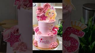 Barbie cake design #cakedecorating #barbietheme #cake #cakedesign