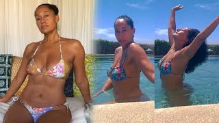 Watch Tracee Ellis Ross Show Off Her Sexy Dance Moves In A Hot Bikini Without Makeup