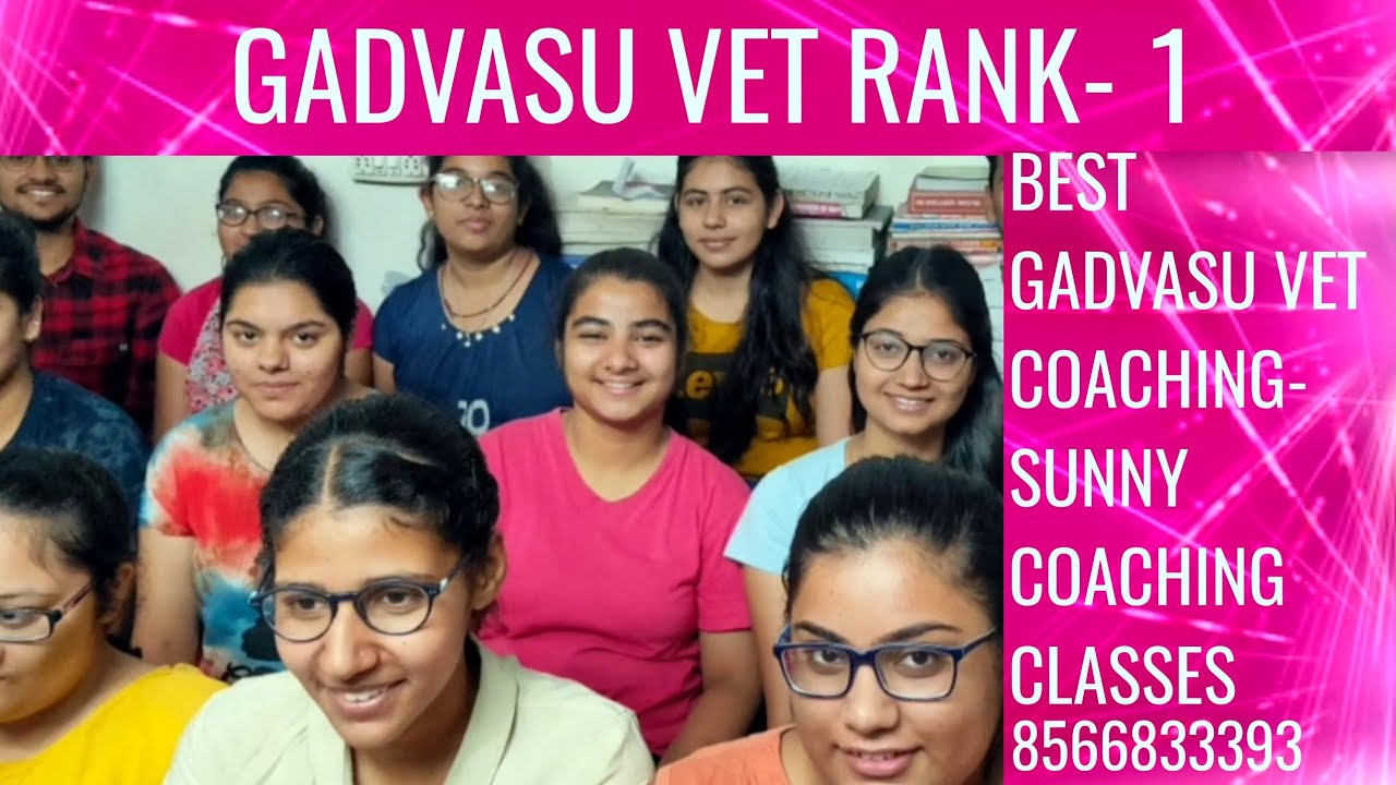 Rank 1 Gadvasu CET - Gadvasu topper - Sunny Coaching Classes (Best ...