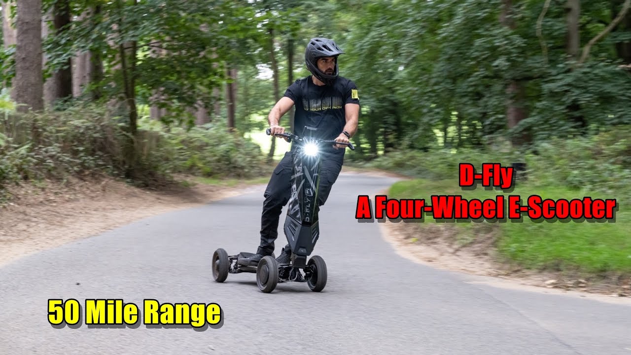D-Fly Dragonfly, A Four-Wheel Carbon E-Scooter With A 50-Mile Range