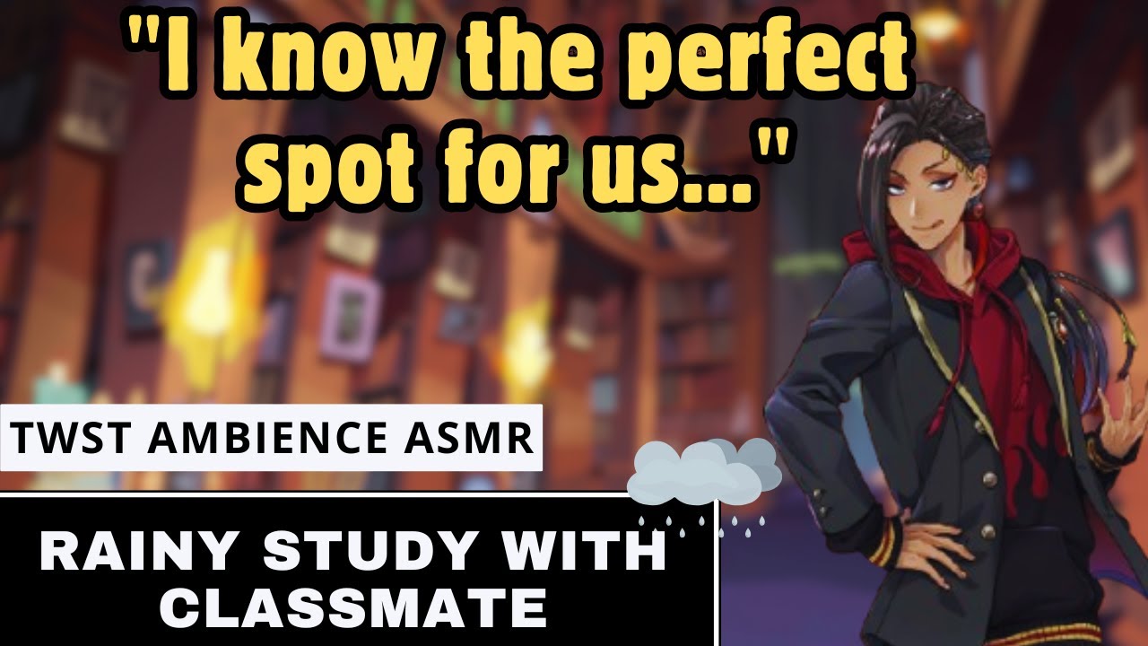 Jamil’s Rainy Study Session 🌧️🖊️ |Twisted Wonderland ASMR