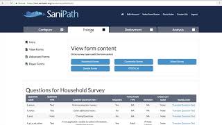 3. SaniPath Tool: Training Phase screenshot 4