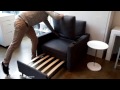 Harmony Single Sleeper sofa with memory foam demonstration
