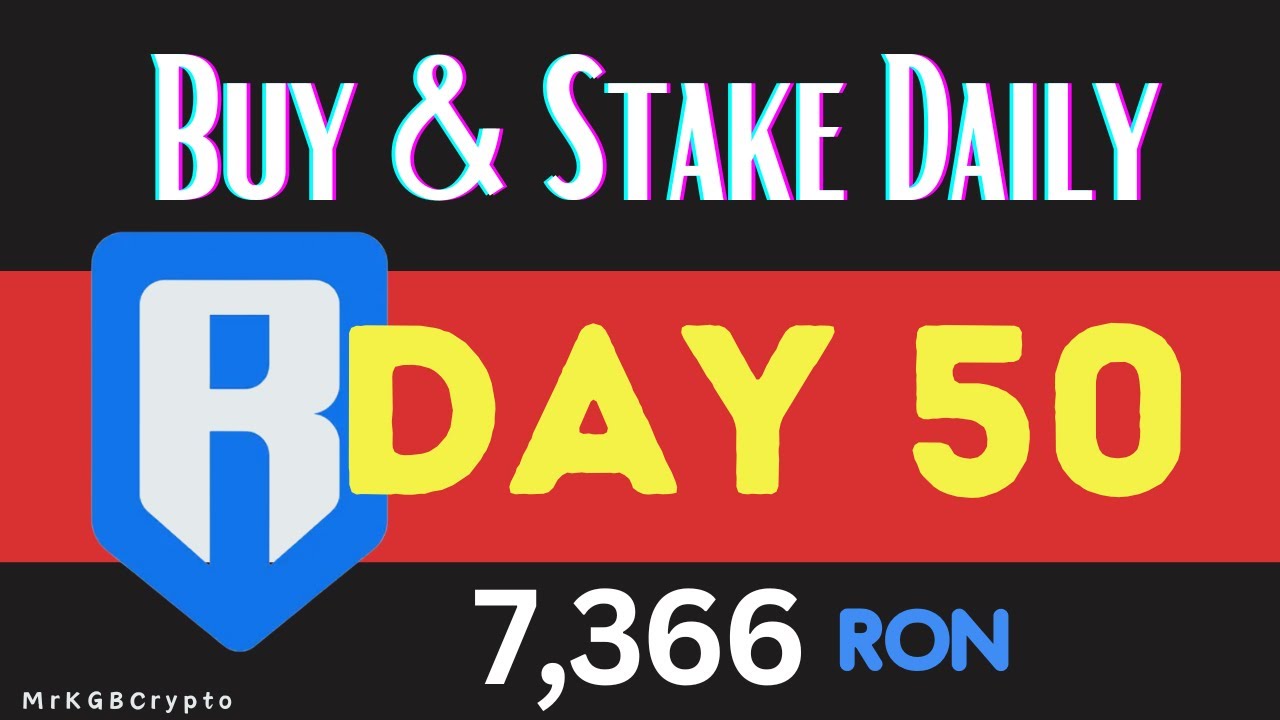 RONIN TOKEN Ron Token Daily Buys & Staking Journeys - DAY 50