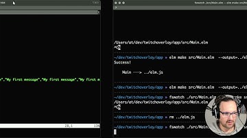 Homemade Twitch stream  overlay in Elm and JavaScript